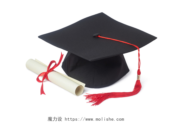 博士帽和毕业证书毕业帽和毕业文凭